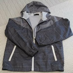 Swiss Alps rain jacket with hood